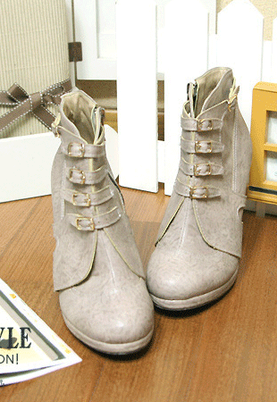 [ý 80% ] jewel color belt boots(ý-240)